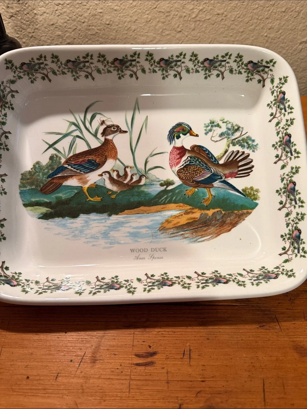 Portmeirion Birds of Britain Wood Duck Baking Dish